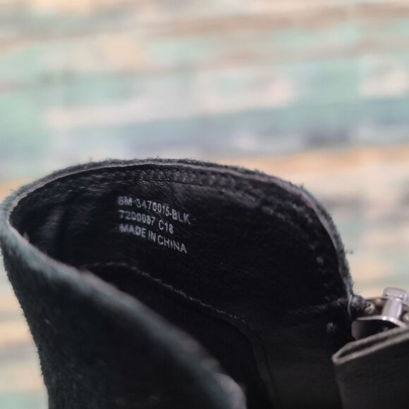 SIZE 8 | Frye Black Suede Ankle Boots - Picture 4 of 5